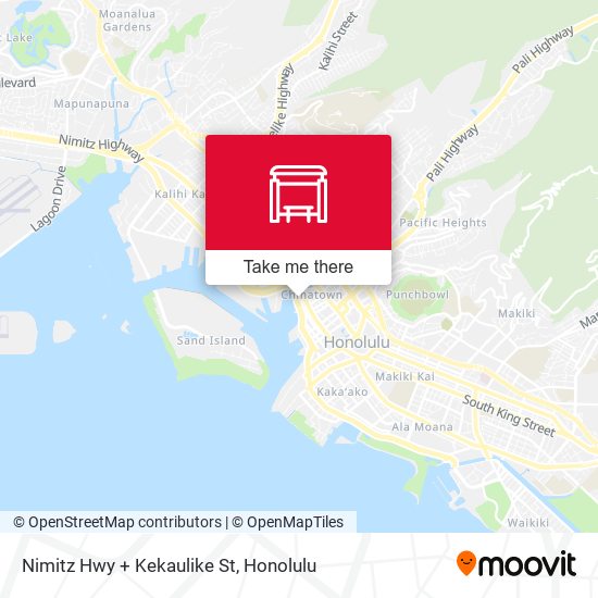 Mapa de Nimitz Hwy + Kekaulike St
