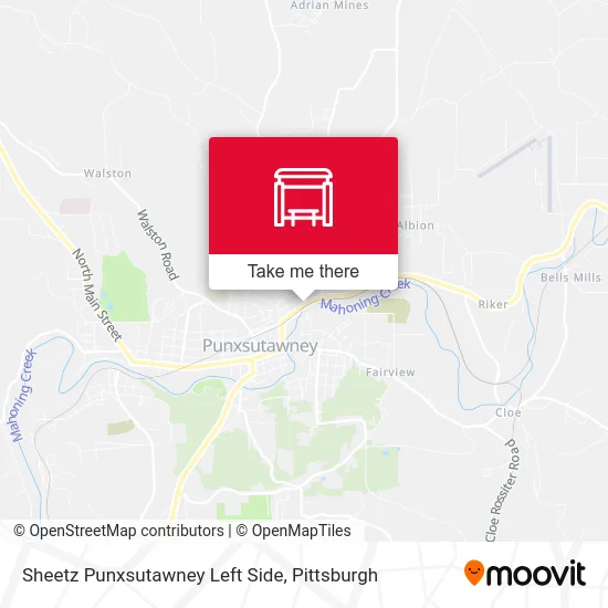Sheetz Punxsutawney Left Side map