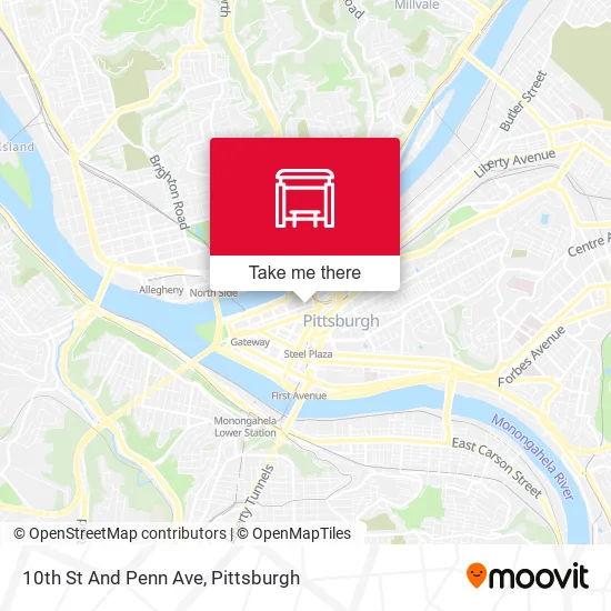 Mapa de 10th St And Penn Ave