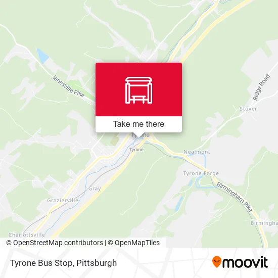 Tyrone Bus Stop map