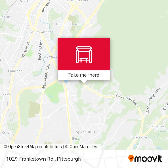 1029 Frankstown Rd. map