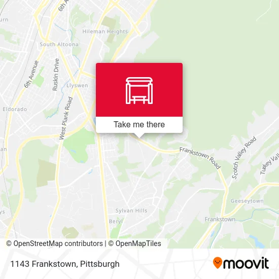 1143 Frankstown map
