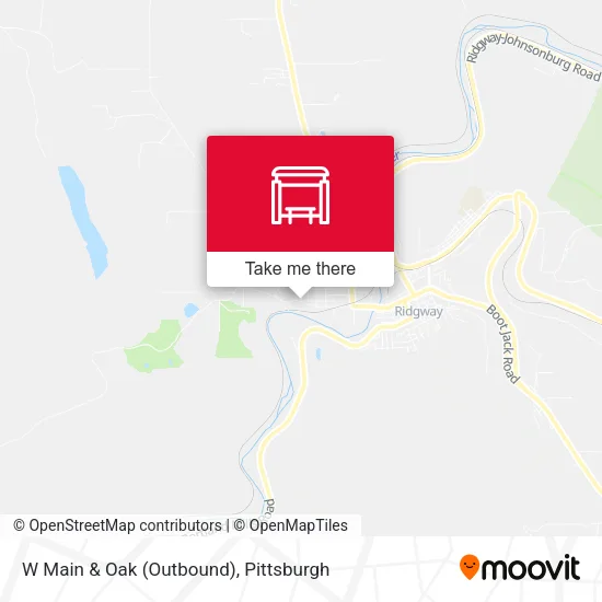 Mapa de W Main & Oak (Outbound)