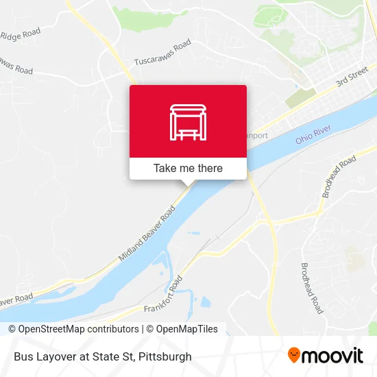Mapa de Bus Layover at State St