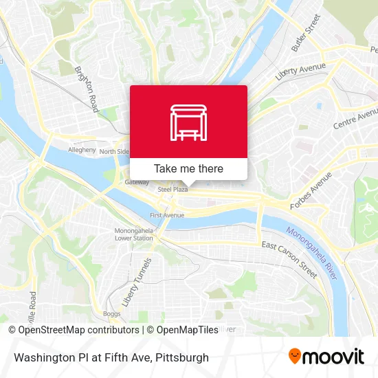 Washington Pl at Fifth Ave map