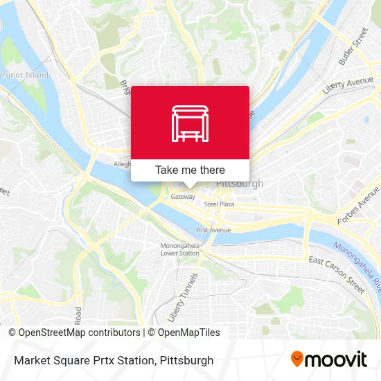 Market Square Prtx Station map