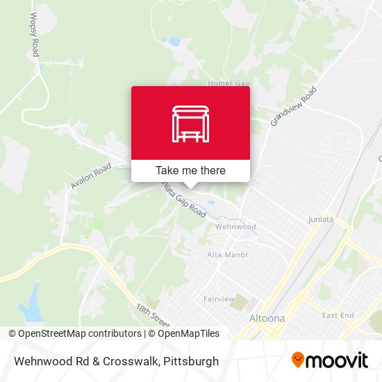 Wehnwood Rd & Crosswalk map