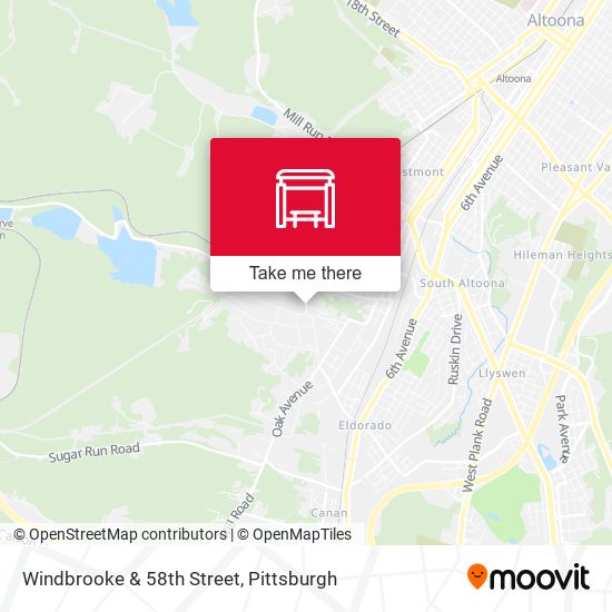 Windbrooke & 58th Street map