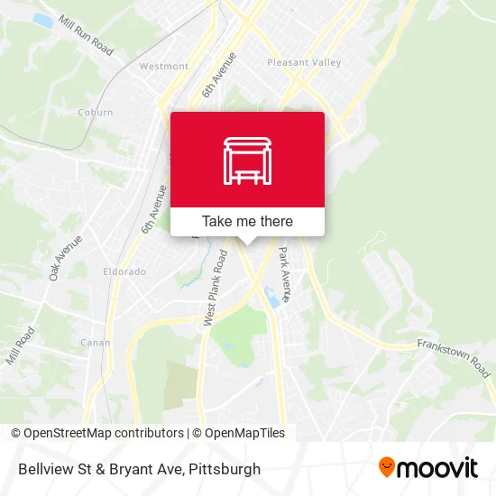 Mapa de Bellview St & Bryant Ave