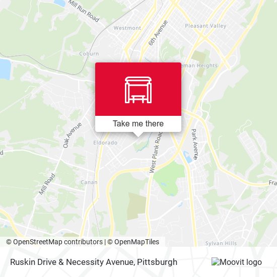 Ruskin Drive & Necessity Avenue map