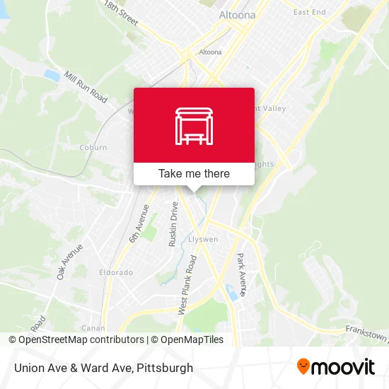 Mapa de Union Ave & Ward Ave