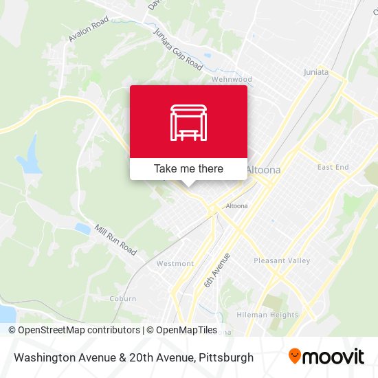 Washington Avenue & 20th Avenue map
