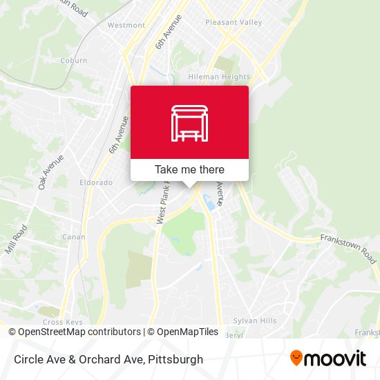 Circle Ave & Orchard Ave map