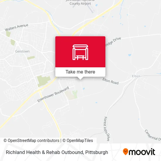 Richland Health & Rehab Outbound map