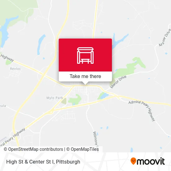 High St & Center St I map