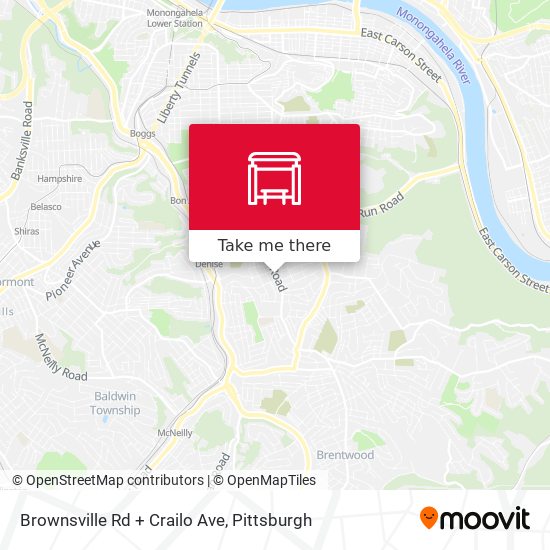 Mapa de Brownsville Rd + Crailo Ave