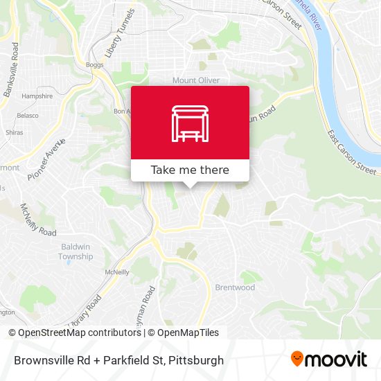 Mapa de Brownsville Rd + Parkfield St