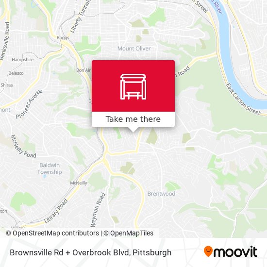 Brownsville Rd + Overbrook Blvd map