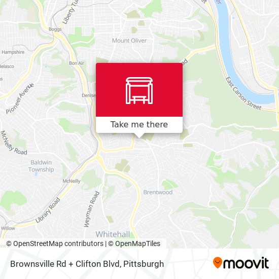 Brownsville Rd + Clifton Blvd map