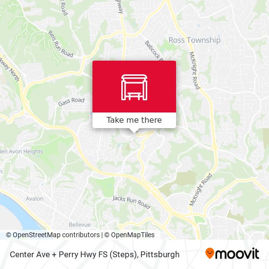 Mapa de Center Ave + Perry Hwy FS (Steps)