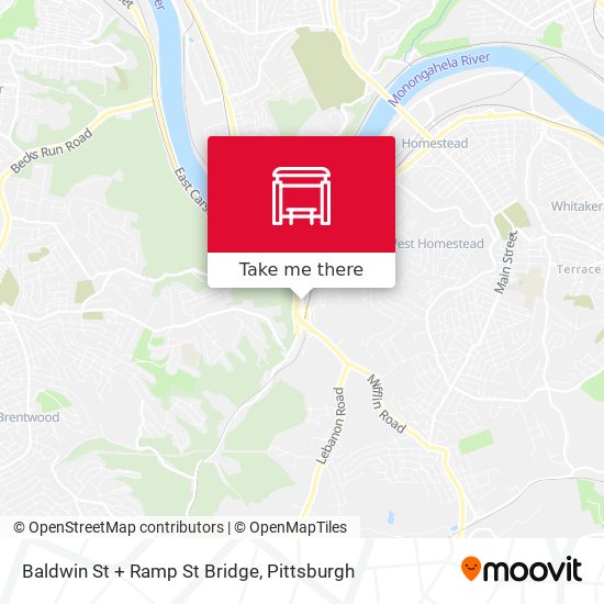 Baldwin St + Ramp St Bridge map