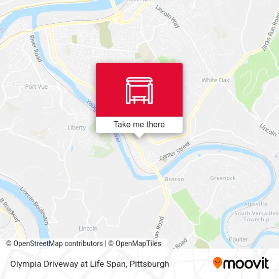 Mapa de Olympia Driveway at Life Span