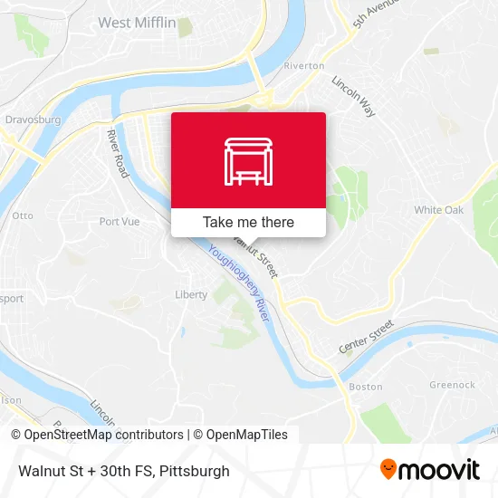Walnut St + 30th FS map