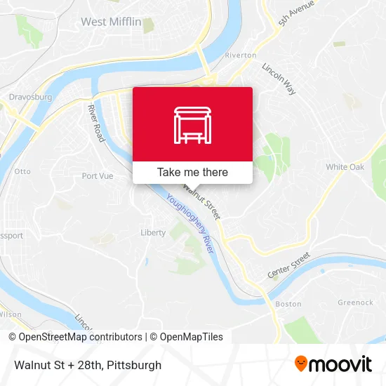 Mapa de Walnut St + 28th
