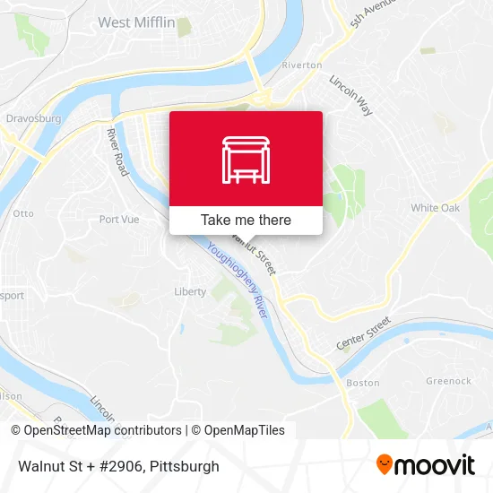 Walnut St + #2906 map