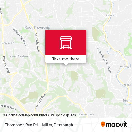 Mapa de Thompson Run Rd + Miller