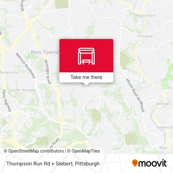 Mapa de Thompson Run Rd + Siebert