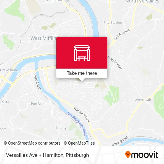 Versailles Ave + Hamilton map