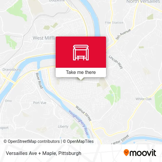 Mapa de Versailles Ave + Maple