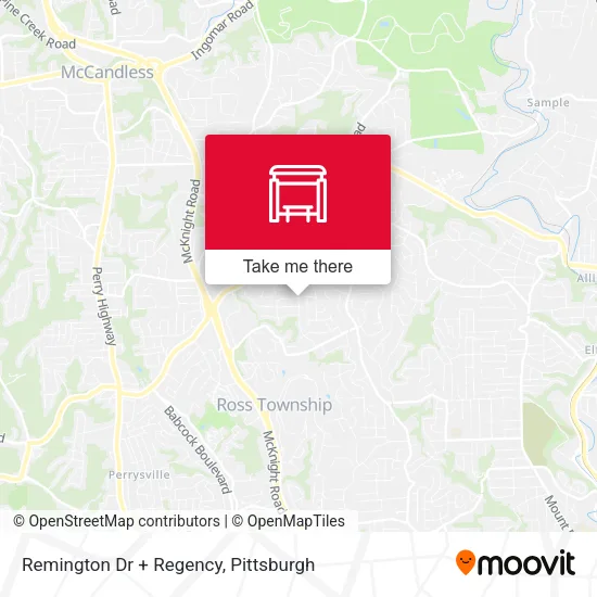 Remington Dr + Regency map
