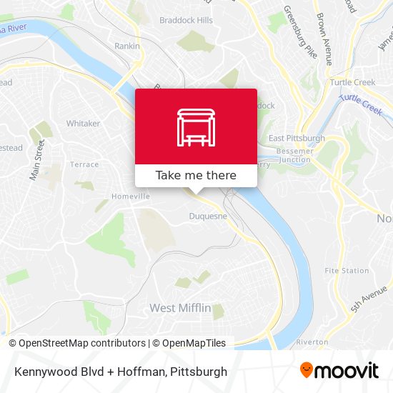 Kennywood Blvd + Hoffman map