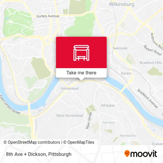 Mapa de 8th Ave + Dickson