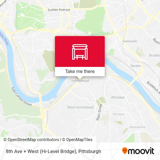 Mapa de 8th Ave + West (Hi-Level Bridge)