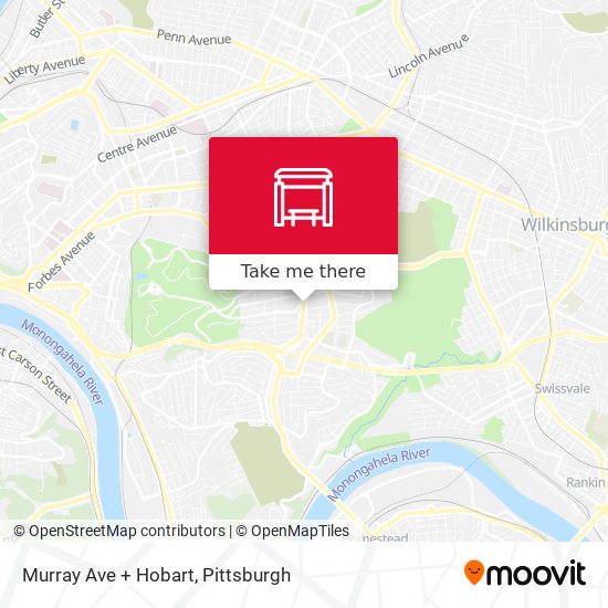 Mapa de Murray Ave + Hobart