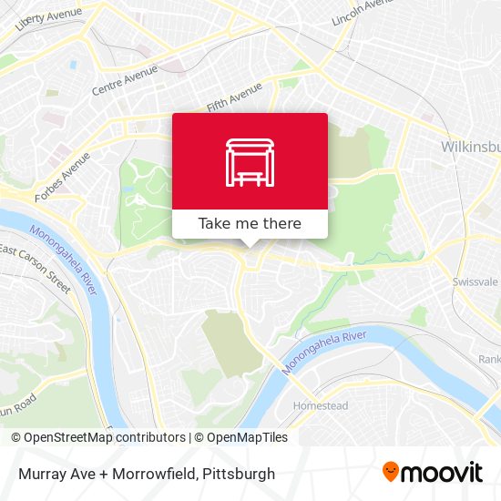Murray Ave + Morrowfield map