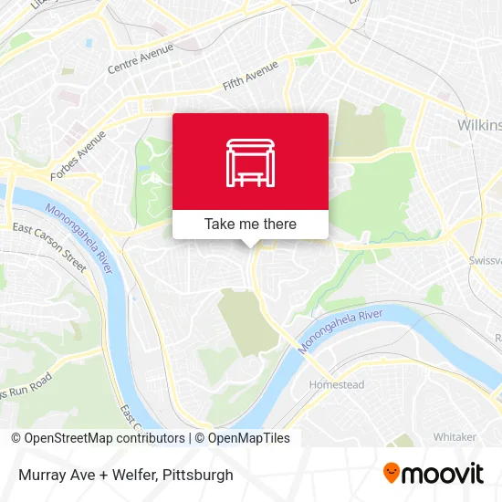 Murray Ave + Welfer map