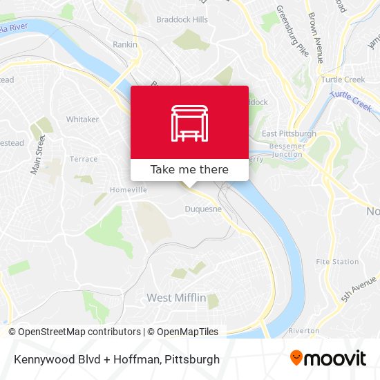 Kennywood Blvd + Hoffman map
