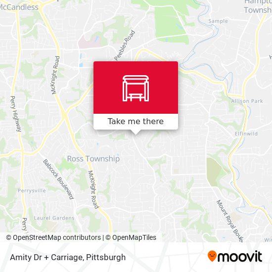 Mapa de Amity Dr + Carriage