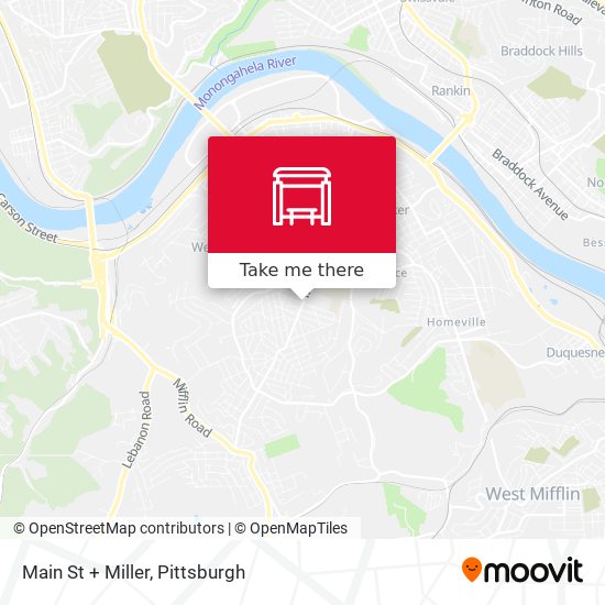 Mapa de Main St + Miller