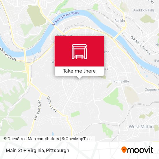 Main St + Virginia map