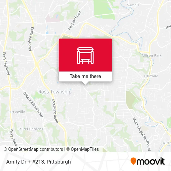 Mapa de Amity Dr + #213