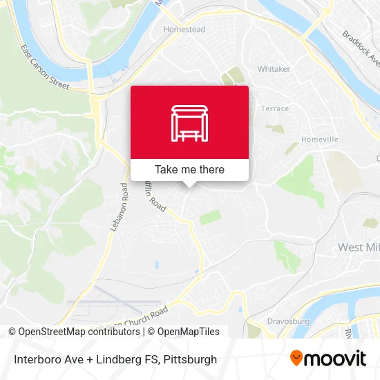 Interboro Ave + Lindberg FS map