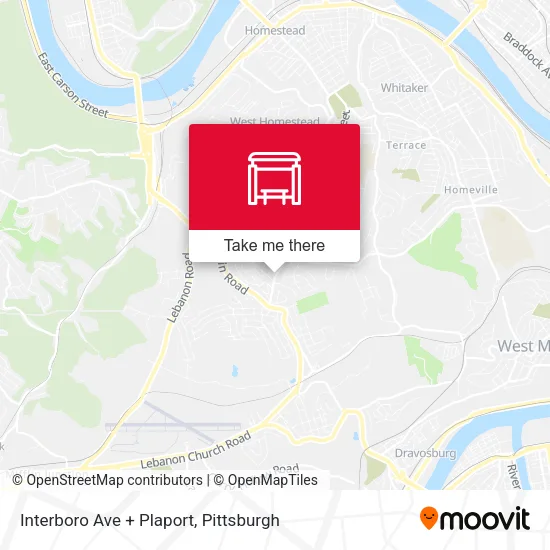 Interboro Ave + Plaport map