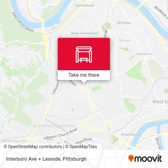 Interboro Ave + Leaside map