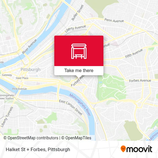 Halket St + Forbes map