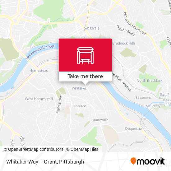 Mapa de Whitaker Way + Grant